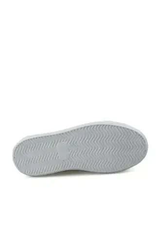 Siyah %100 Deri Dikişli Taban Lastikli Sneaker Ayakkabı - 4