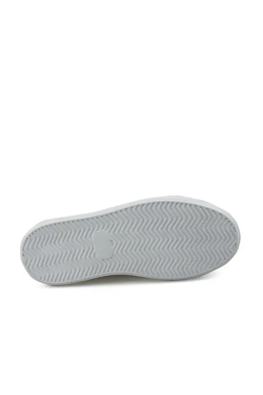 Siyah %100 Deri Dikişli Taban Lastikli Sneaker Ayakkabı - 4