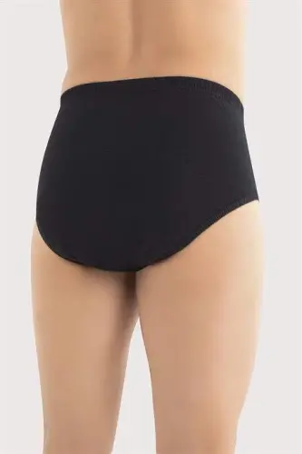 Siyah 6'lı Paket Erkek Külot %100 Pamuk Penye - 4