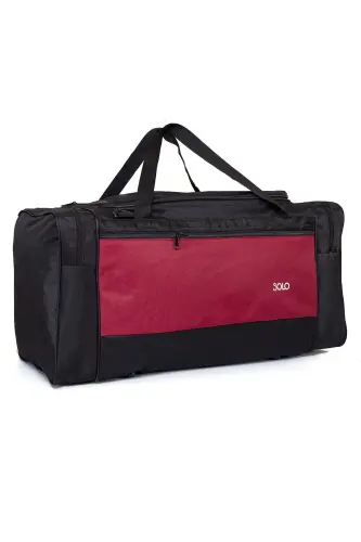 Siyah Bordo Battal Boy Seyahat Çantası 75 Cm-SİYAH BORDO - SOLO BAG (1)
