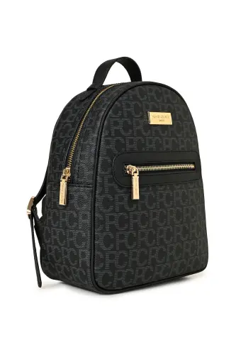 Siyah Büyük Alfabe Kadın Sırt Cantası 05PO22Y1541-Siyah - PIERRE CARDIN (1)