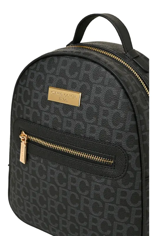 Siyah Büyük Alfabe Kadın Sırt Cantası 05PO22Y1541-Siyah - 3