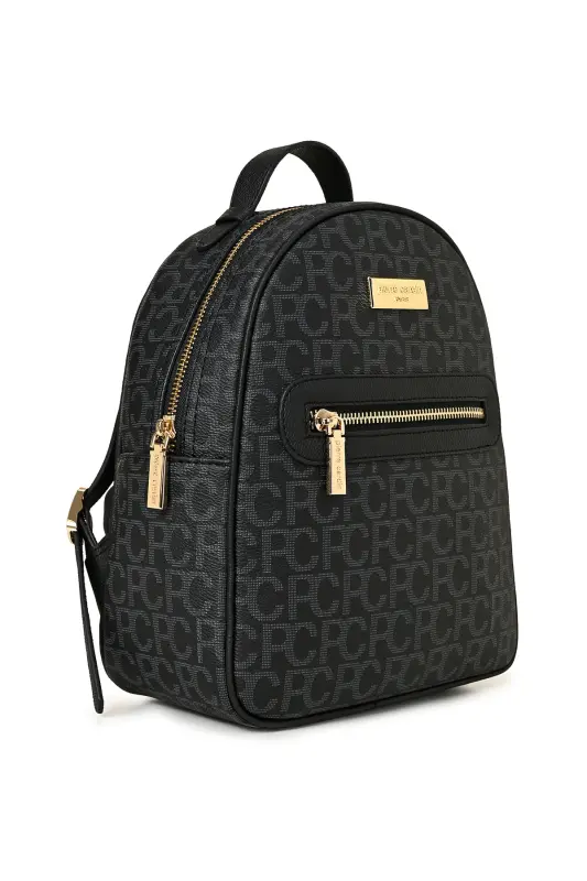 Siyah Büyük Alfabe Kadın Sırt Cantası 05PO22Y1541-Siyah - 2