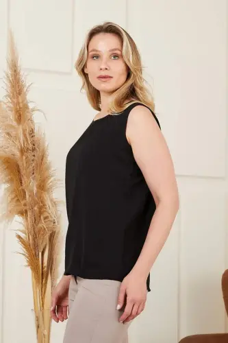 Siyah Büyük Beden Atlet - 3