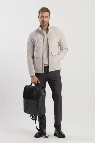 Siyah Casual Tokalı Sırt Çantası - 1