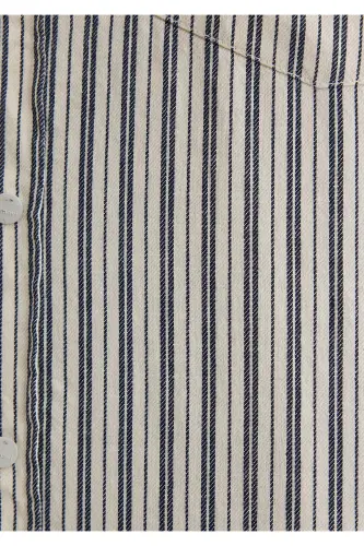 Siyah Çizgili Gömlek Slim Fit / Dar Kesim 0211425-18790 - Lacivert-18790 - 7