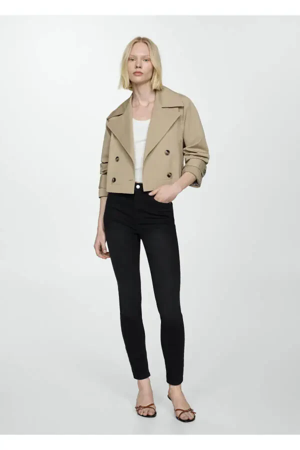 Siyah Denim Kadın Pantolon 67050291 - 1