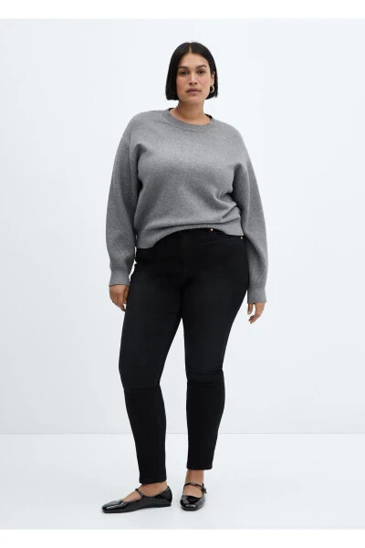 Siyah Denim Kadın Pantolon 67050291 - 7