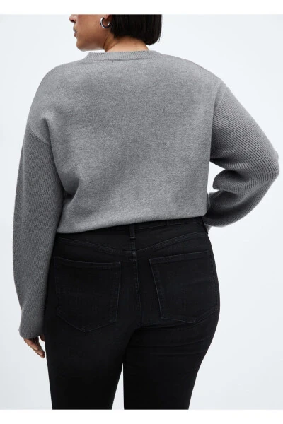 Siyah Denim Kadın Pantolon 67050291 - 8