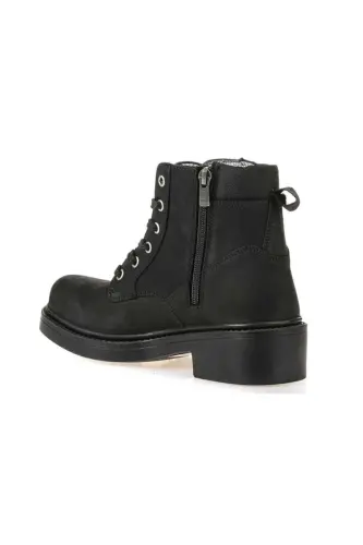 M5121 HAKİKİ DERİ ERKEK BOT CRAZY SİYAH-SİYAH - 3