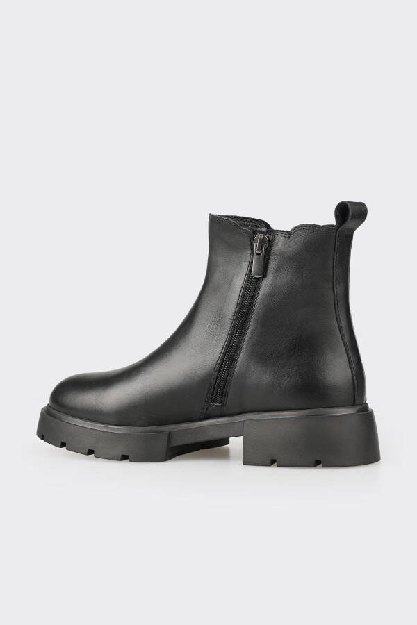 Siyah Deri Kadın Günlük Bot - 3