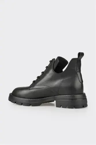 Siyah Deri Kadın Günlük Bot - 3