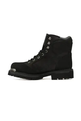 Siyah Erkek Botu 025M100530-Black-Derı - N06H-2 - HARLEY DAVIDSON (1)