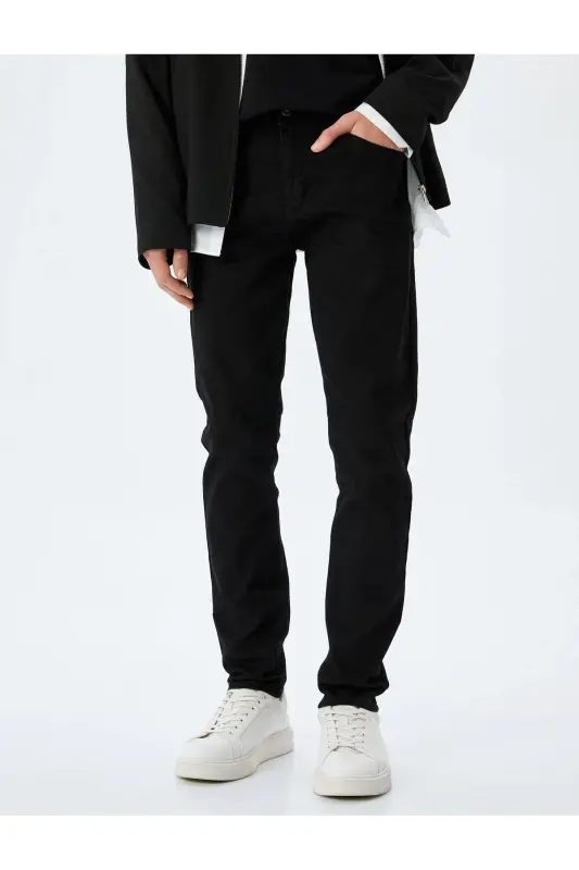 Siyah Erkek Jeans 5SAM40048ND - SİYAH - 2