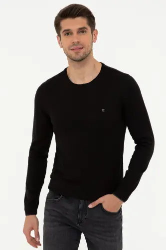 Sıyah Erkek Kazak G021SZ0TK.000.1389957 - VR046 