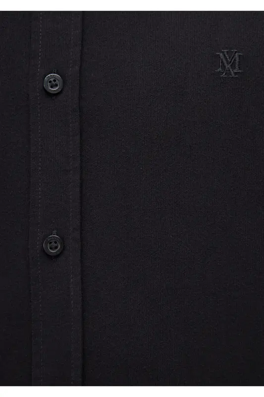 Siyah Gömlek Slim Fit / Dar Kesim 0211192-900-Siyah - 6