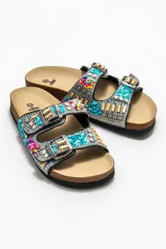Siyah Jows Kadın Terlık - Siyah - ELLE SHOES (1)