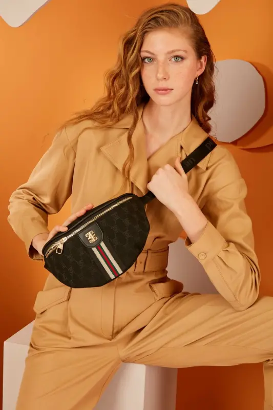 Siyah Kadın Bel Çantası 05PO22Y1633-Siyah - PIERRE CARDIN