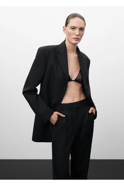 Siyah Kadın Blazer 57059115 - MANGO (1)