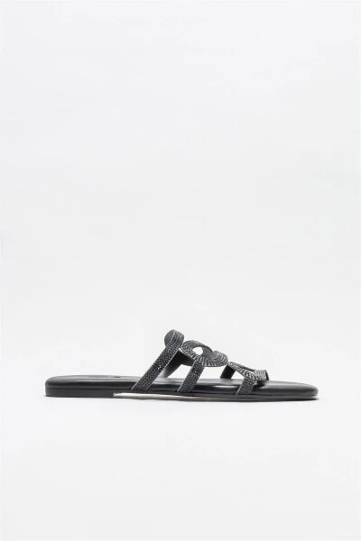 Siyah Kadın Düz Terlik - ELLE