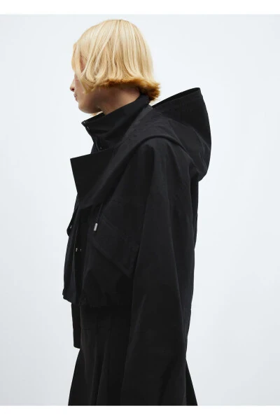 Siyah Kadın Kaban 67055731 - 3