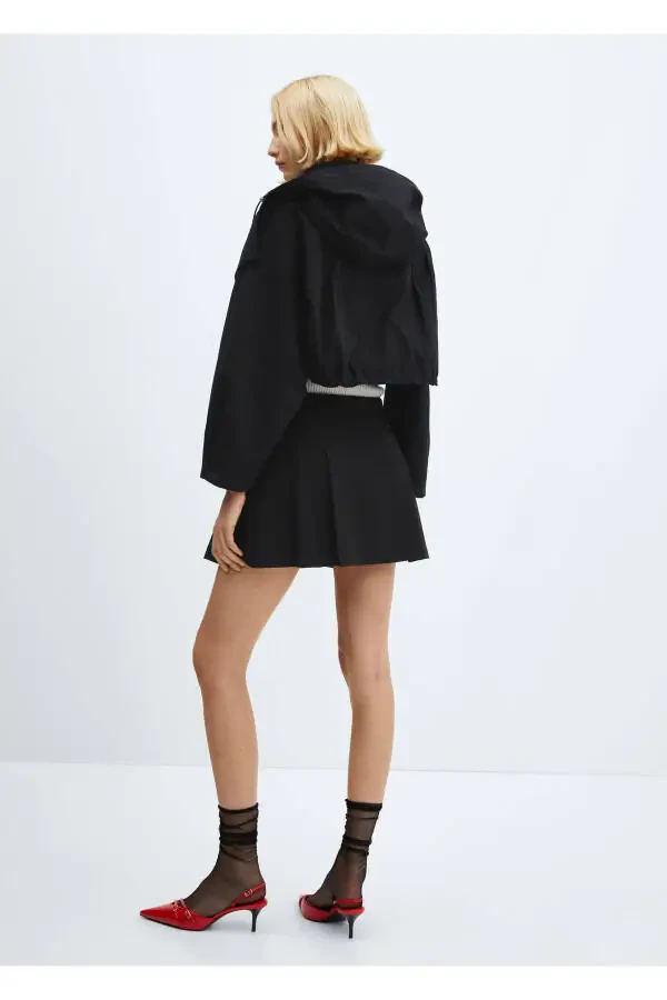 Siyah Kadın Kaban 67055731 - 4