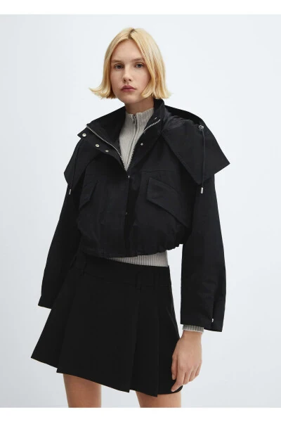 Siyah Kadın Kaban 67055731 - 8