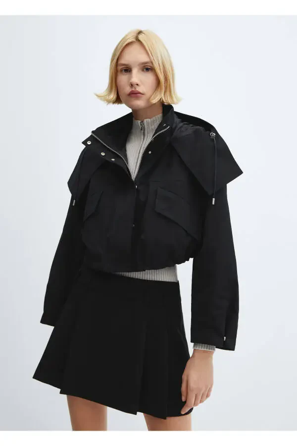 Siyah Kadın Kaban 67055731 - 8