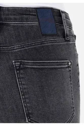 Skinny Fit Yüksek Bel Dar Paça Kadın Siyah Jean Pantolon - 6