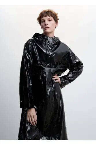 Siyah Kadın Parka 37077716 - Siyah/Renkli - MANGO WOMAN (1)