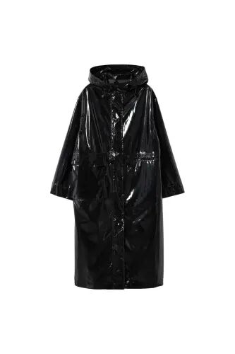 Siyah Kadın Parka 37077716 - Siyah/Renkli - 4