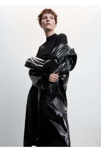 Siyah Kadın Parka 37077716 - Siyah/Renkli - 6