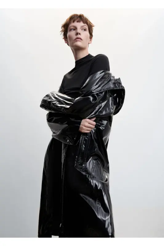 Siyah Kadın Parka 37077716 - Siyah/Renkli - 6