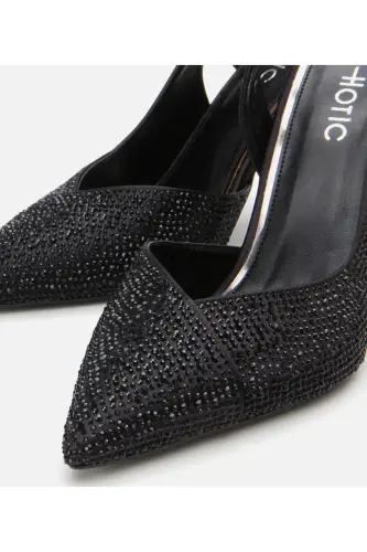 Siyah Kadın Taşlı Stiletto - SİYAH-BLACK - 3