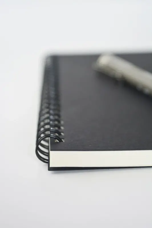 A5 Siyah Kraft Kapaklı Çizgisiz Defter, A5 Defter, 60 Yaprak(120 SAYFA) - Siyah Kraft - 4