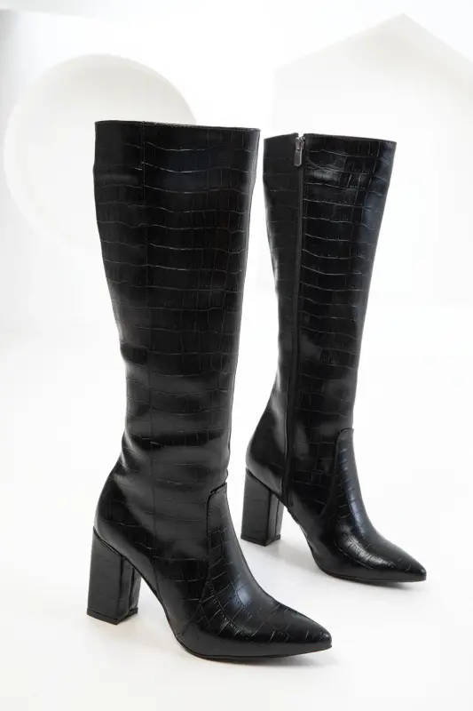 Siyah Krako Kadın Çizme 19956-Siyah Krako - 5