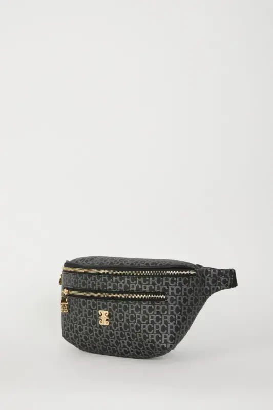 Siyah Küçük Alfabe Kadın Bel Çantası 05PO22Y1542-Kucuk Alfabe Siyah - 3