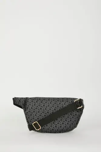 Siyah Küçük Alfabe Kadın Bel Çantası 05PO22Y1542-Kucuk Alfabe Siyah - 4