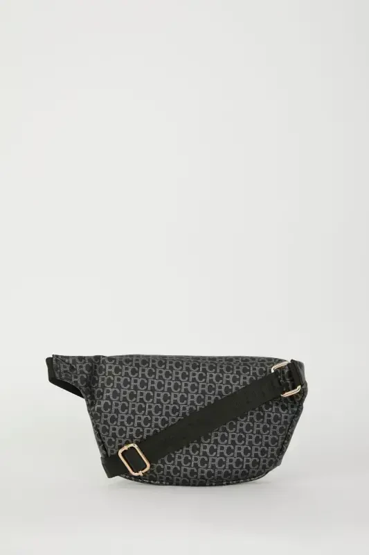 Siyah Küçük Alfabe Kadın Bel Çantası 05PO22Y1542-Kucuk Alfabe Siyah - 4