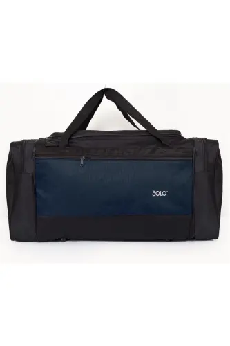 Siyah Lacivert Battal Boy Seyahat Çantası 75 Cm-Lacivert - SOLO BAG (1)