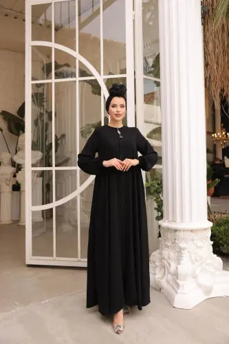 Siyah Mevlana Ferace 5002 - Siyah - NISSRA (1)