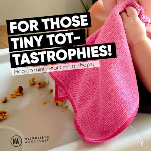 Microfiber Wholesale Black Microfiber Cleaning Cloth - 12 Pack | Better Quality All Purpose Towels Great for Messes in The Home | Clean, Dust, Polish | Soft, Absorbent, Durable | Wash 100s of Times - 5