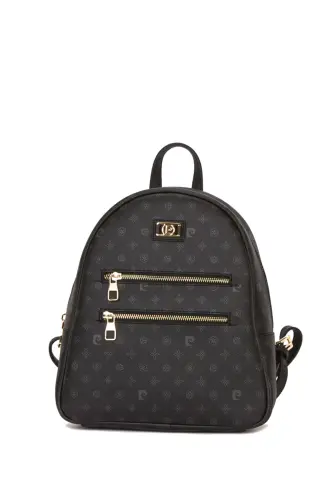 Siyah Monogram Kadın Sırt Çantası 05PO22Y1577-Siyah Monogram - PIERRE CARDIN (1)