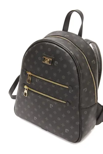 Siyah Monogram Kadın Sırt Çantası 05PO22Y1577-Siyah Monogram - 4