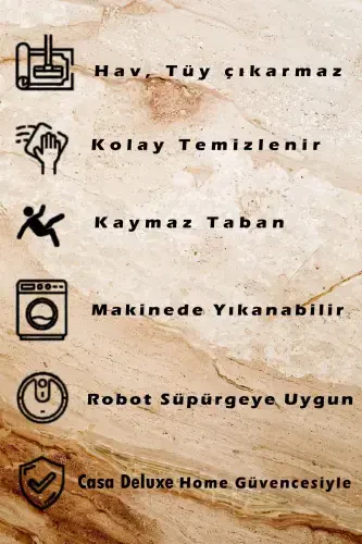 Siyah Oval Post Peluş Yumuşak Yıkanabilir Kaymaz Dot Taban Antibakteriyel Salon Koridor Çocuk Halı-Siyah - 4