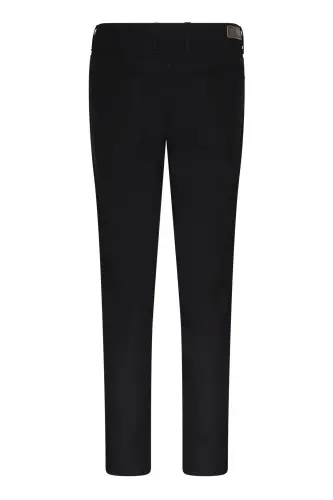 Siyah Regular Fit 5 Cep Pamuklu Kanvas Pantolon - Siyah - Hatemoğlu (1)