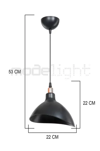 Siyah Sarkıt Avize Yatak Odası Salon Mutfak Koridor Lamba - Siyah - AG LIGHTDESIGN (1)