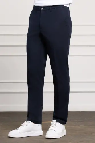 Siyah Slim Fit Dar Kesim Yan Cep Bağcıklı Jogger Erkek Pantolon - K.Siyah - MORVEN (1)