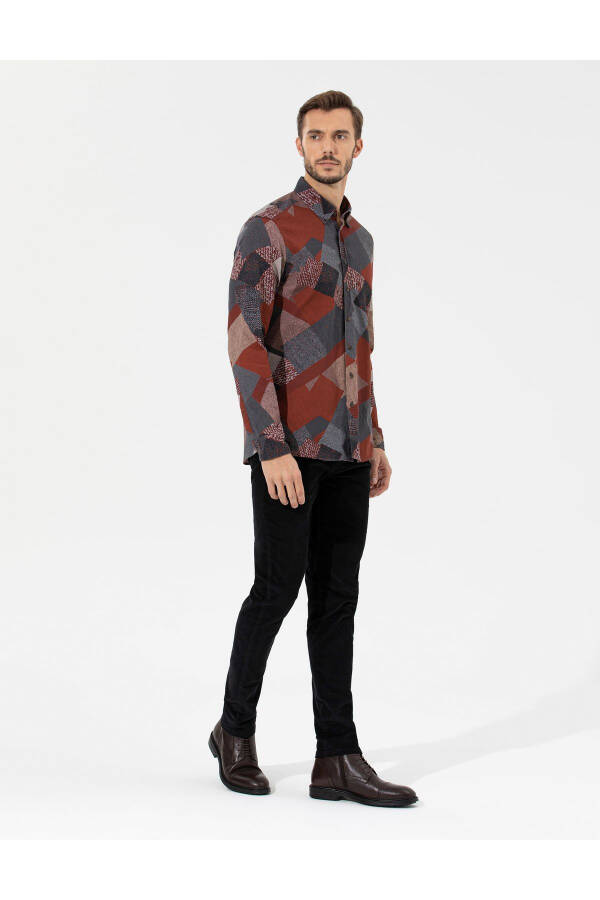 Siyah Slim Fit Kadife Kanvas Pantolon 50259715-VR046-142329 - 10