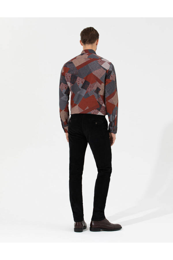 Siyah Slim Fit Kadife Kanvas Pantolon 50259715-VR046-142329 - 11